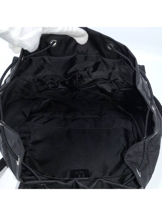 Gucci Backpack Nylon Leather Black main image 10